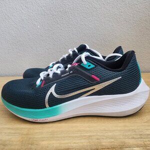 Nike Air Zoom Pegasus 40 Athletic Running Shoes Miami Blue Pink Womens Sz 8
